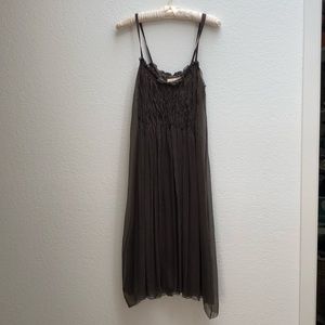 Max Studio Brown Silk Dress - S